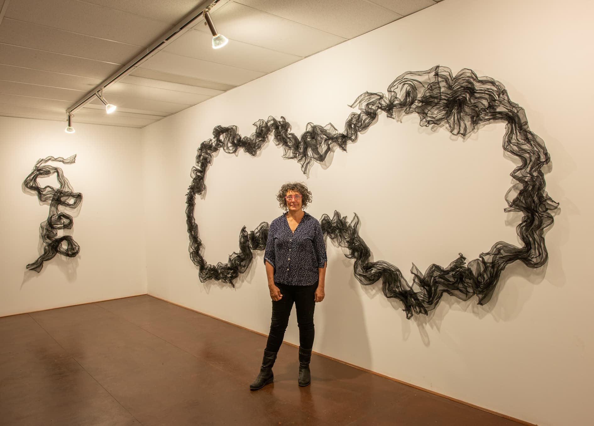 Eastern current ring by J9 Stanton, a large mesh artwork.